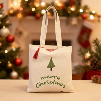 Christmas tote bags